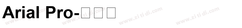 Arial Pro字体转换